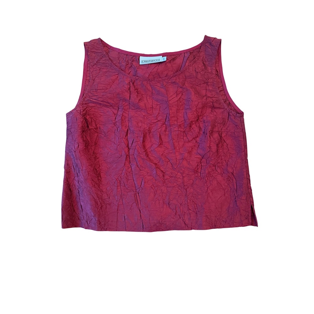 Vintage Canvasbacks 100% Silk Crushed Tank | Minimalist Luxury